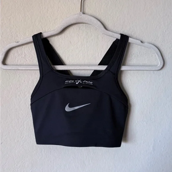 Nike Megan Thee Stallion Cut Out Sports Black Bra Size XS - Picture 6 of 10